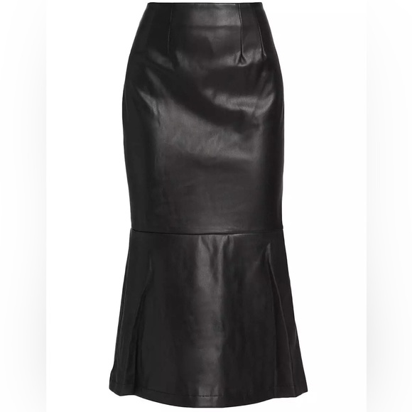 STAUD Laurel Vegan Leather Skirt - Picture 6 of 15
